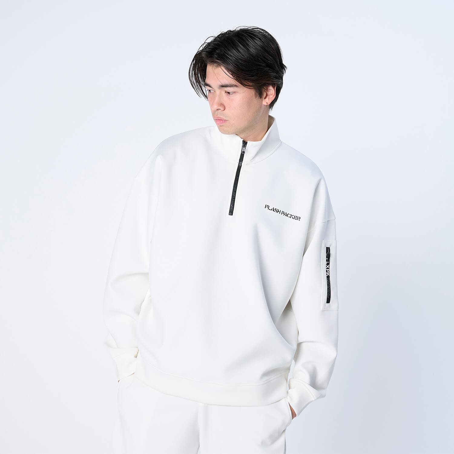 【Unisex】XP-AIR HALFZIP エアテンション® ハーフジップスウェット