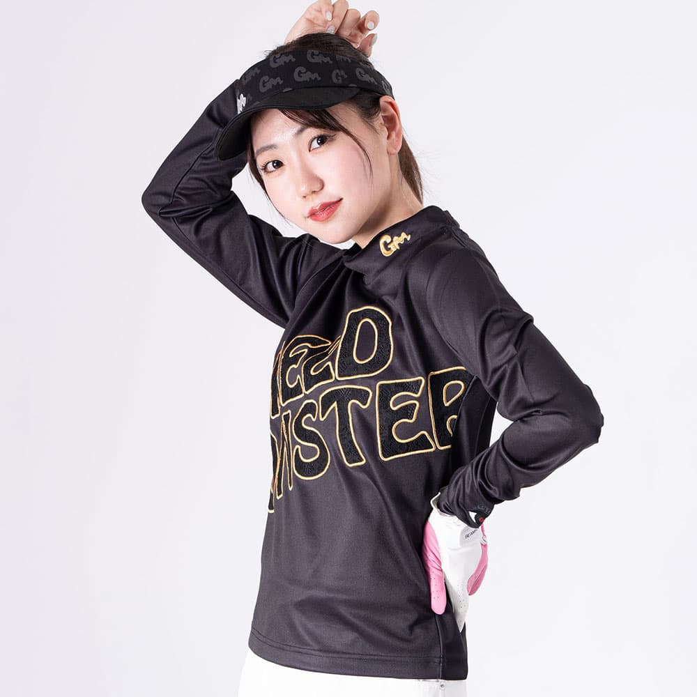 【Women's】レースパッチロゴ モック長袖CU
