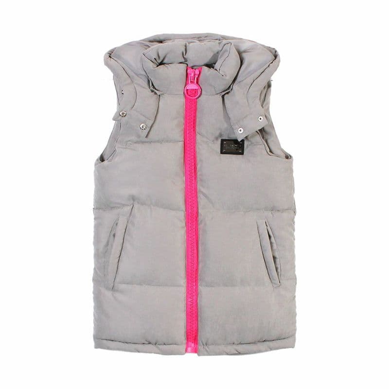 【Women's】ビッグファスナー中綿ベスト