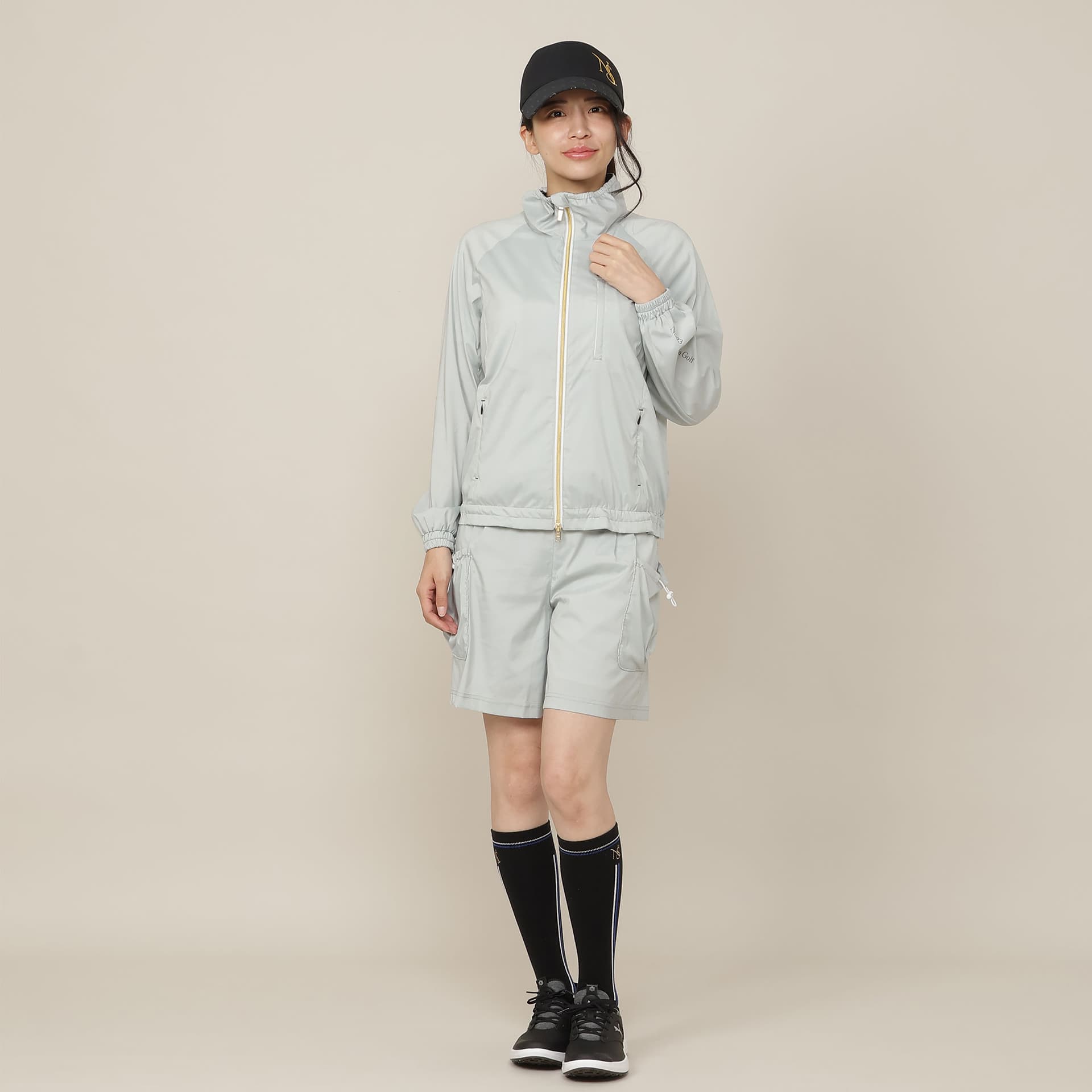 【Women's】【接触冷感/撥水性/セットアップ対応】軽量ストレッチハーフパンツ