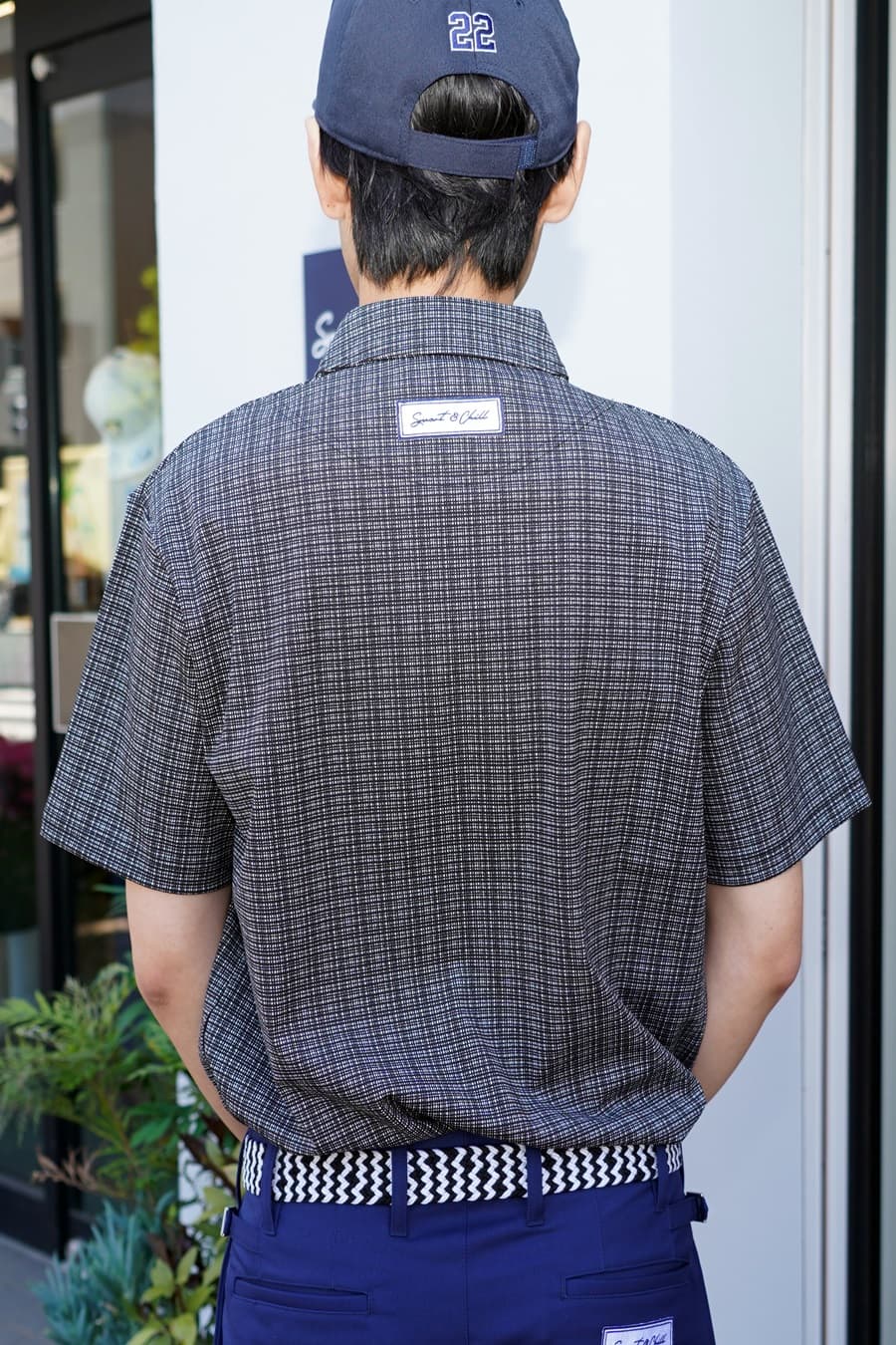 【Men's】クールチェックポロ