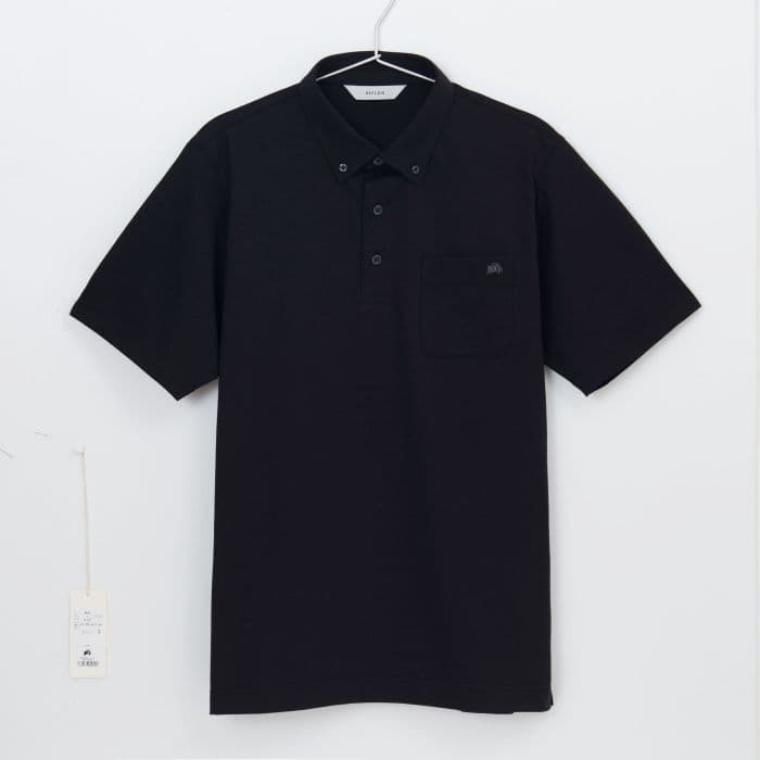 【Men's】ボタンダウンクイックドライ天竺半袖