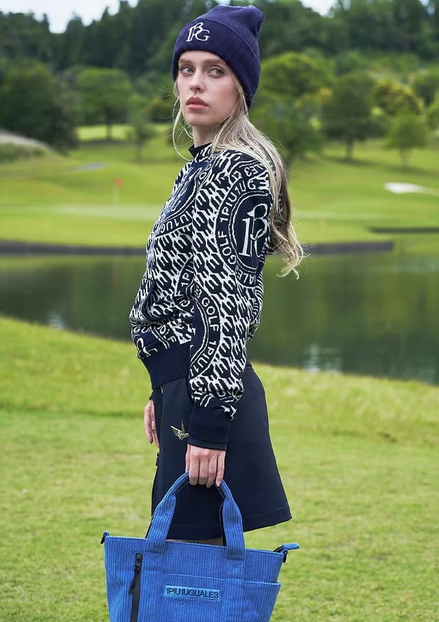 【Women's】Bird in CageJacquard Knit Hoodie