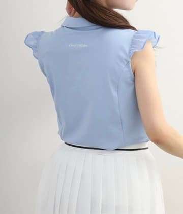 【Women's】Sheer Skipper Blouse Polo