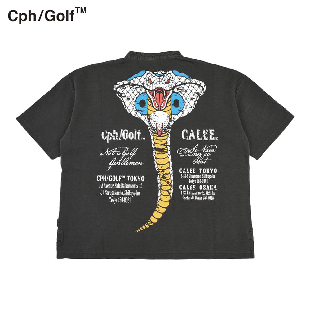 【Men's】CALEE x Cph/Golf HENRY NECK COBRA TEE
