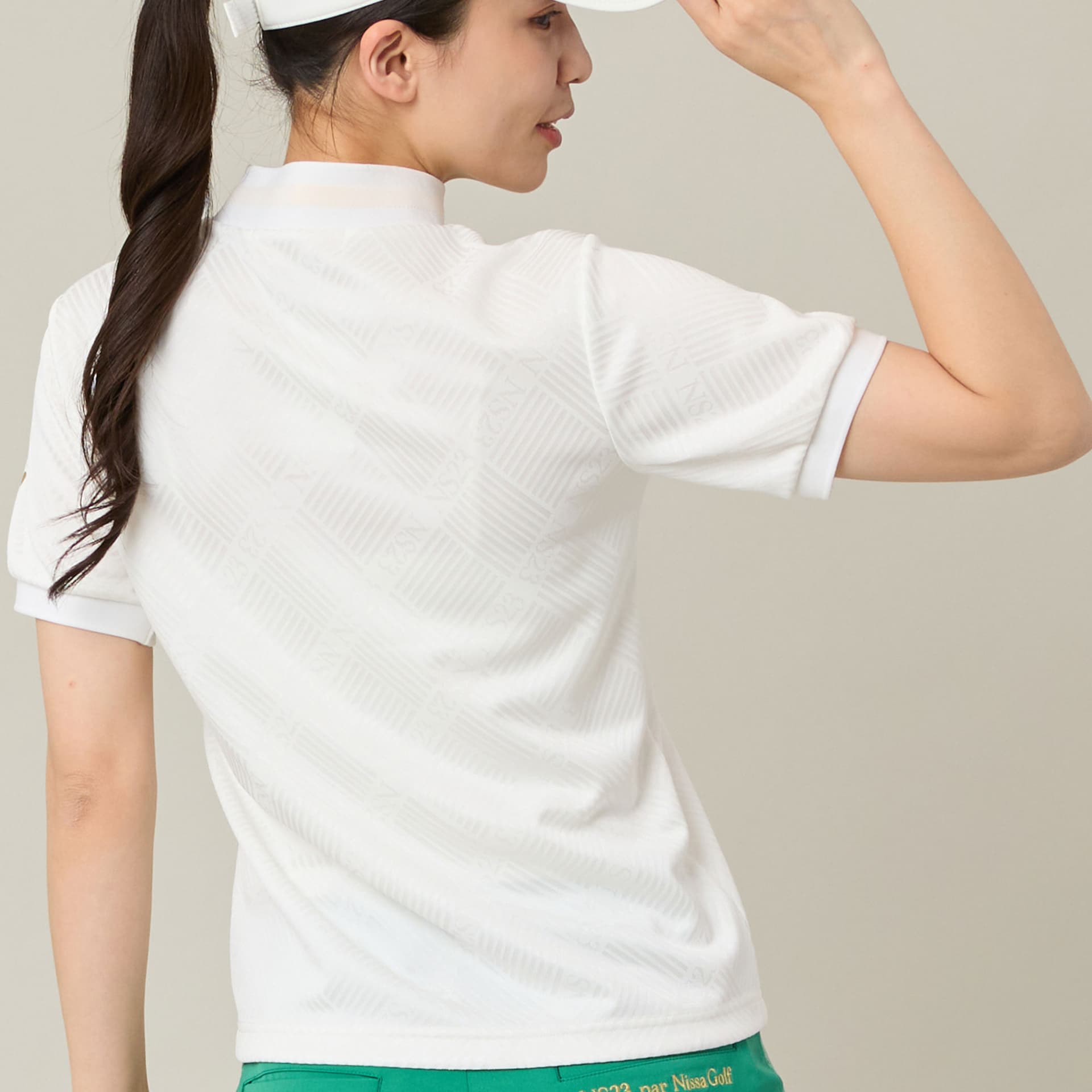 【Women's】ロゴジャカードモックネック