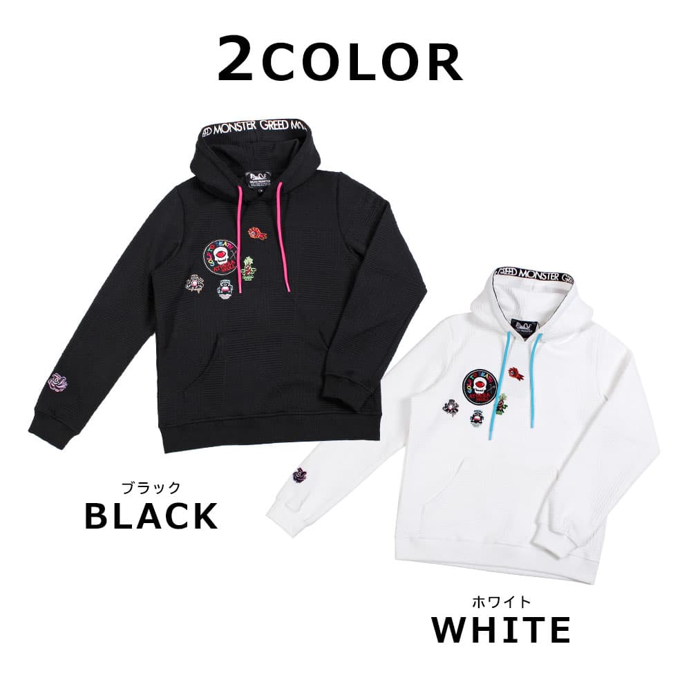 【Women's】ジャガード ロゴテーププルパーカー