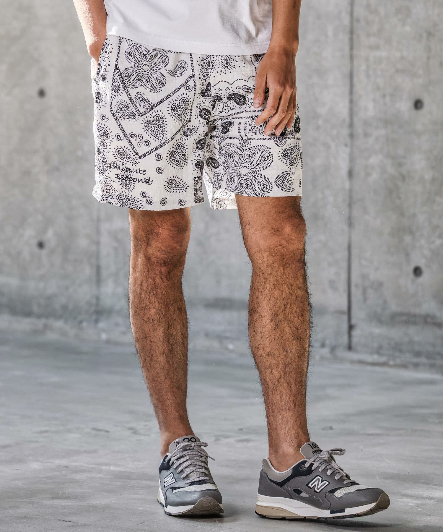 【Men's】バンダナ柄ショートパンツ