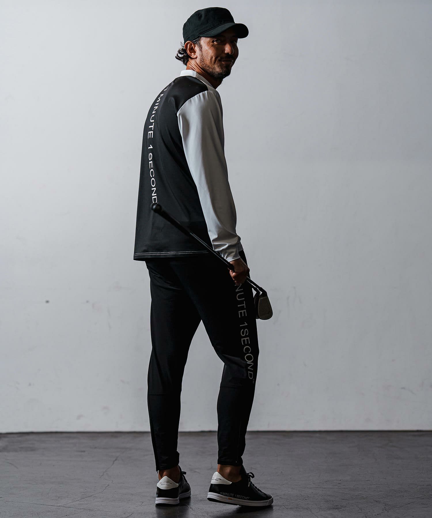 【Men's】長袖モックネックカットソー