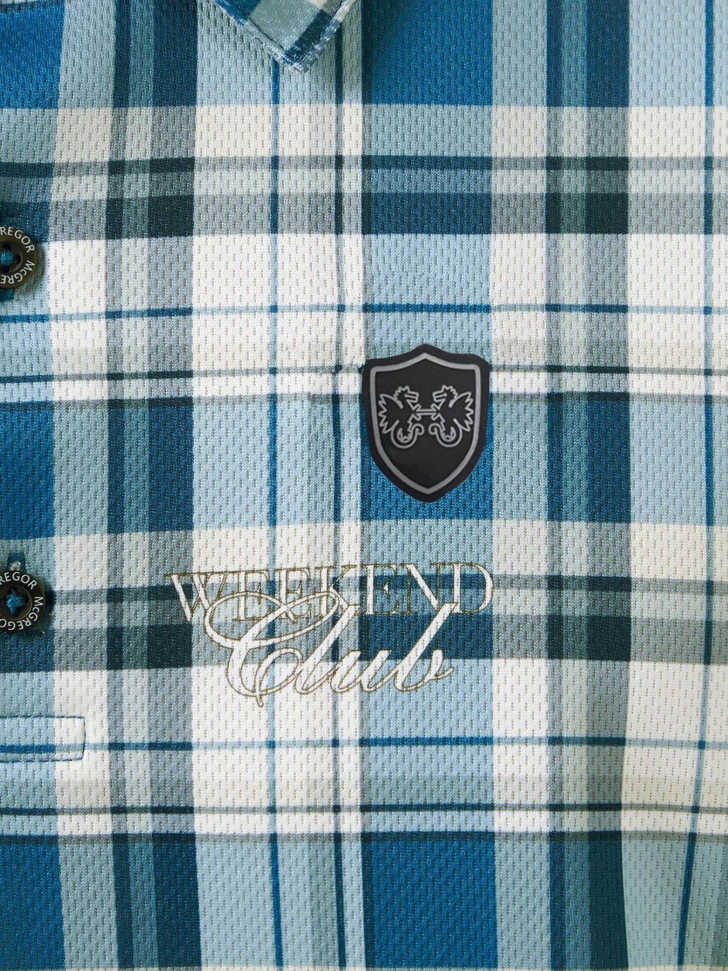 【Men's】チェックプリントポロ