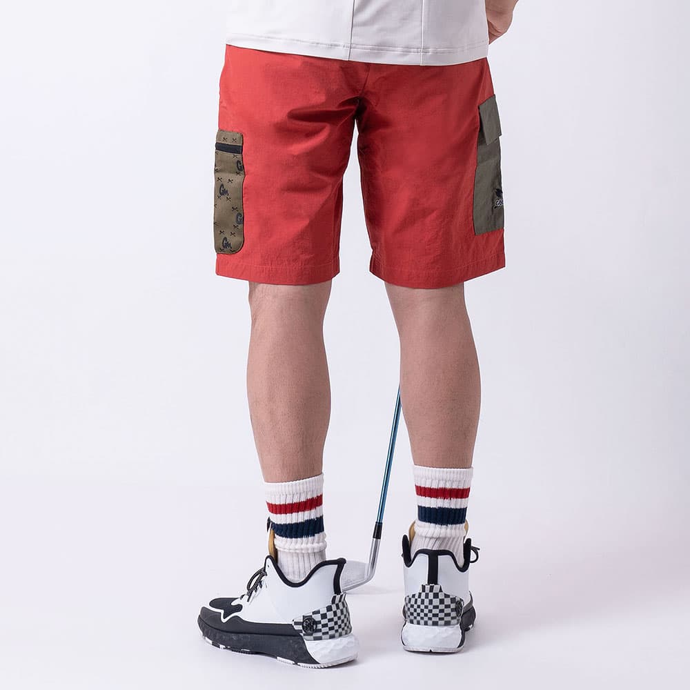 【Men's】カラーポケット ハーフパンツ