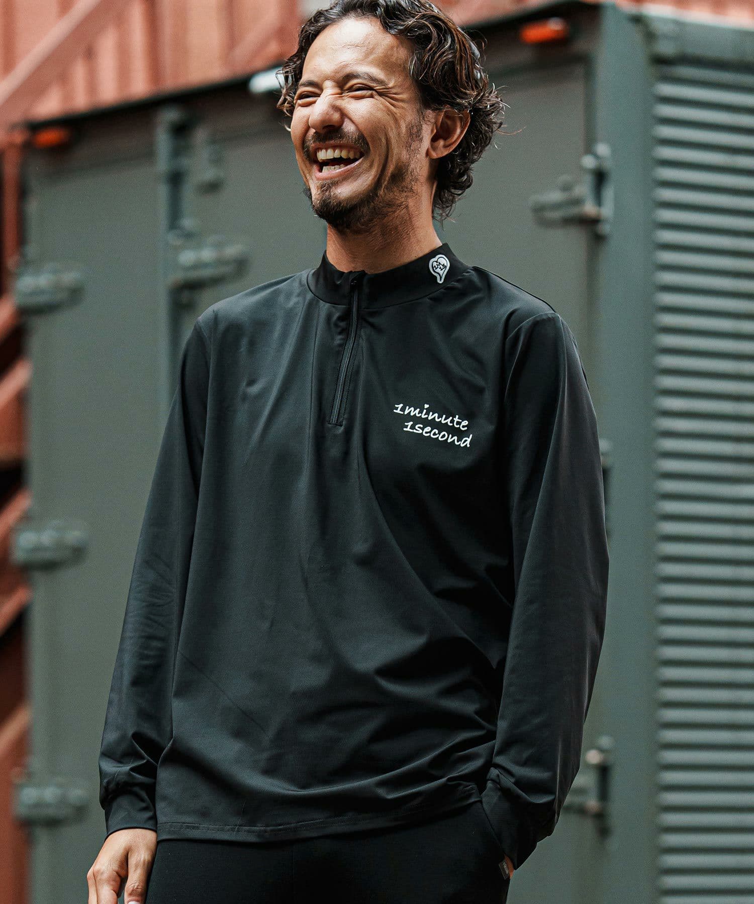 【Men's】ジップハイネックカットソー