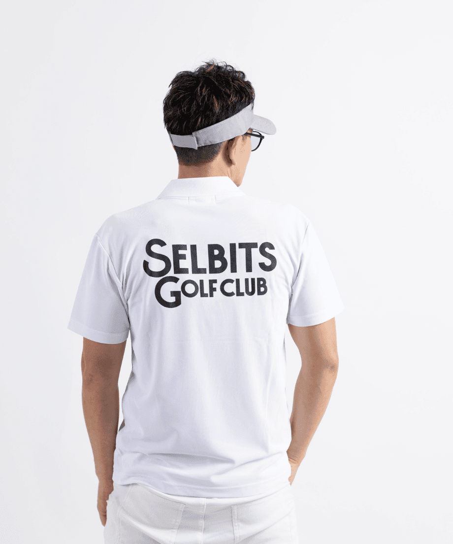 【Unisex】SELBITS GOLF CLUB LOGO Polo ”white”
