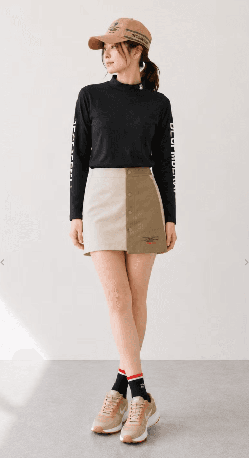 【Women's】バイカラースカート