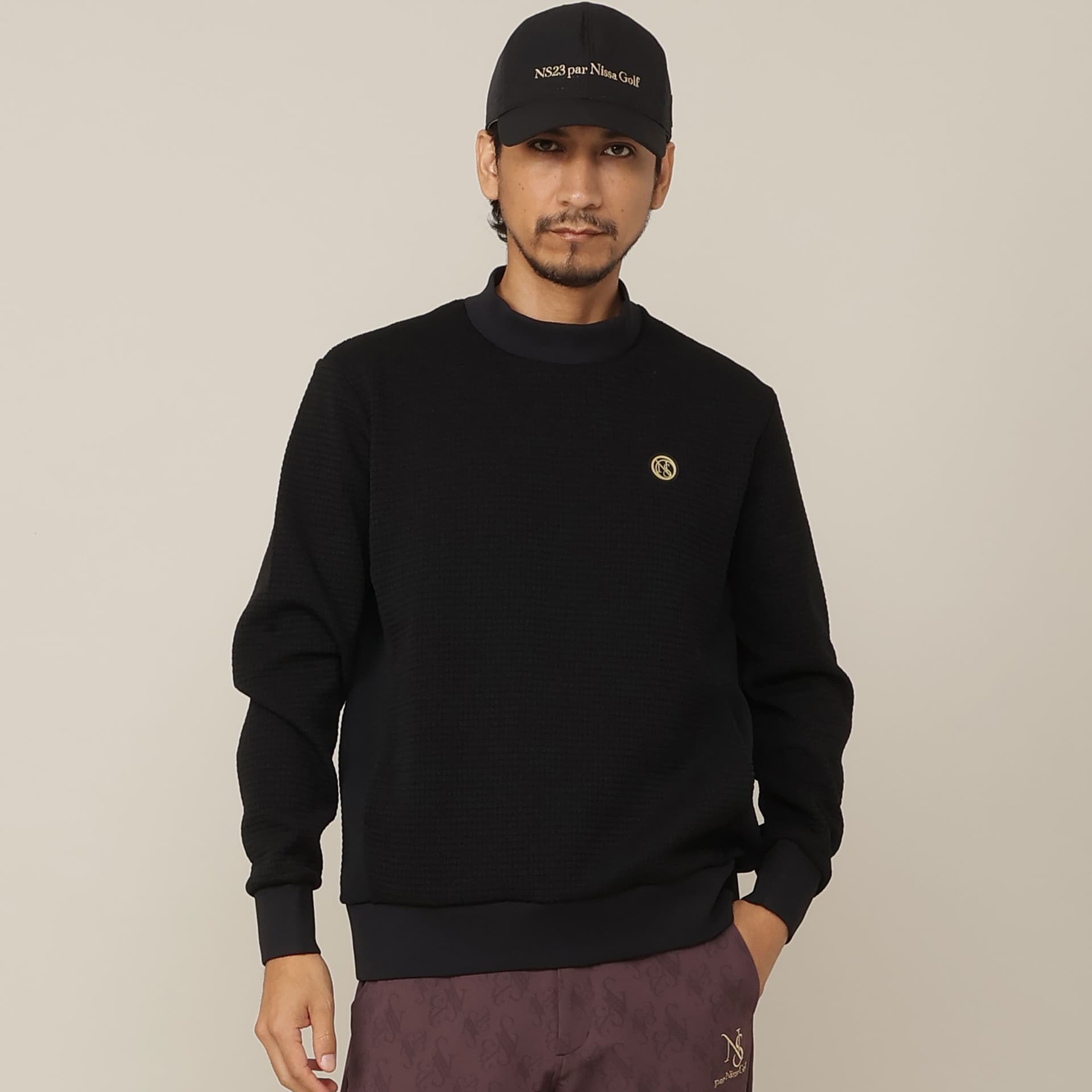 【Men's】ニット風Wフェイスプルオーバー