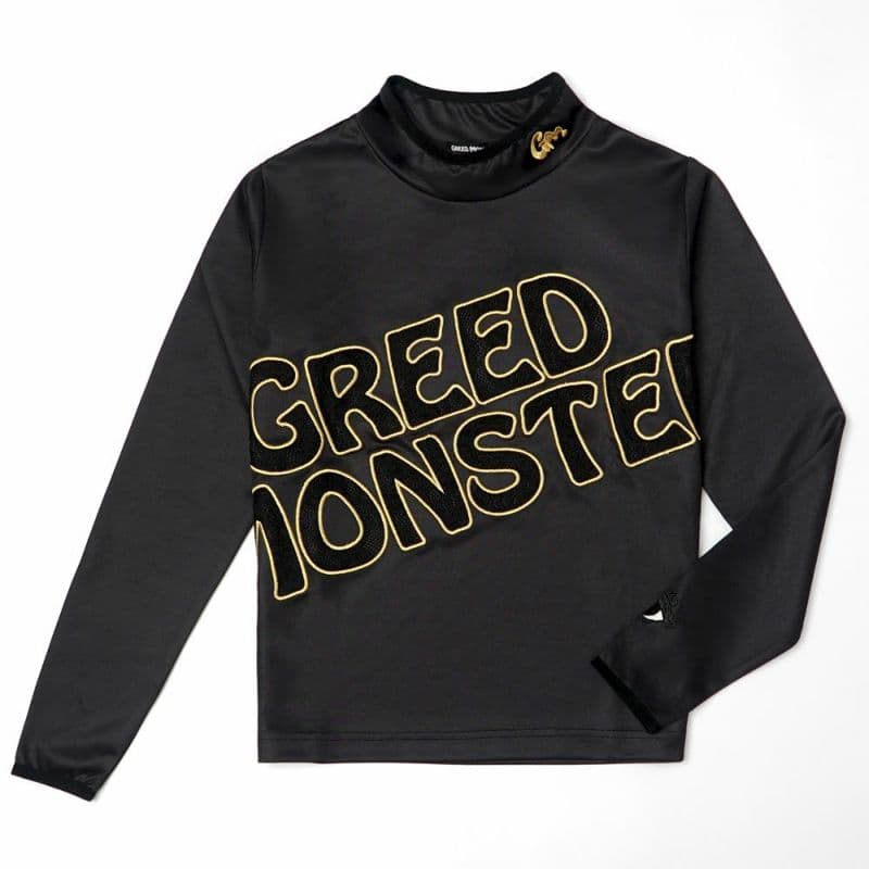 【Women's】レースパッチロゴ モック長袖CU