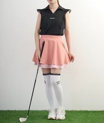 【Women's】Sheer Skipper Blouse Polo
