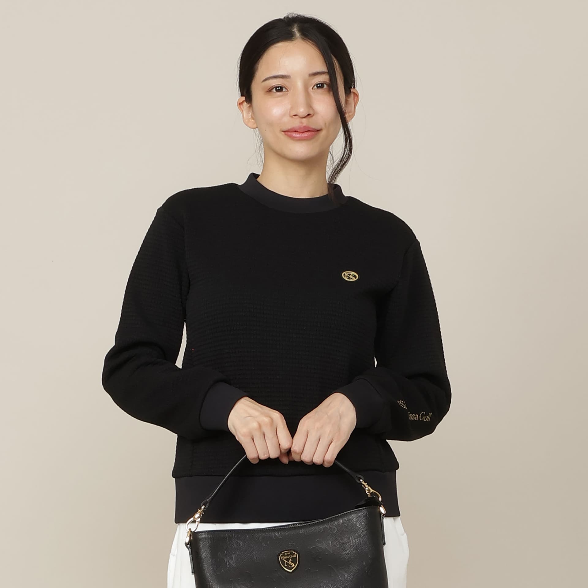 【Women's】ニット風Wフェイスプルオーバー