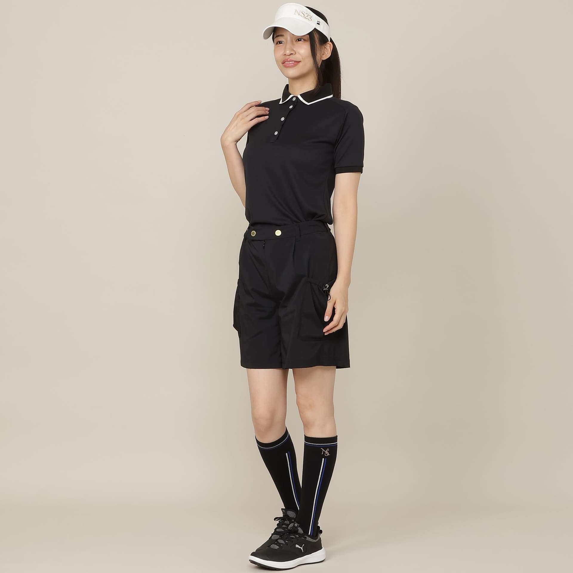 【Women's】【接触冷感/撥水性/セットアップ対応】軽量ストレッチハーフパンツ