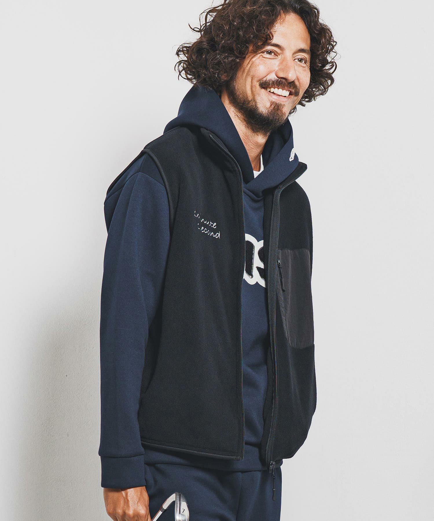 【Men's】フリースジップベスト