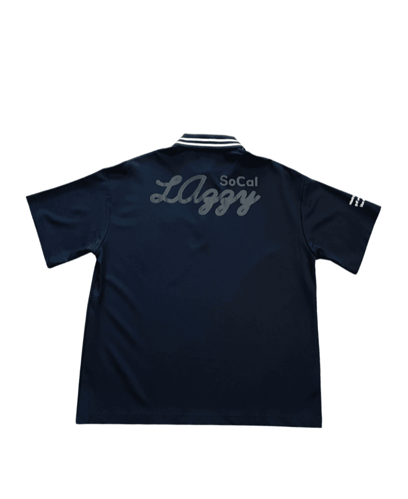 【Unisex】Unisexオーバーサイズジップアップポロ