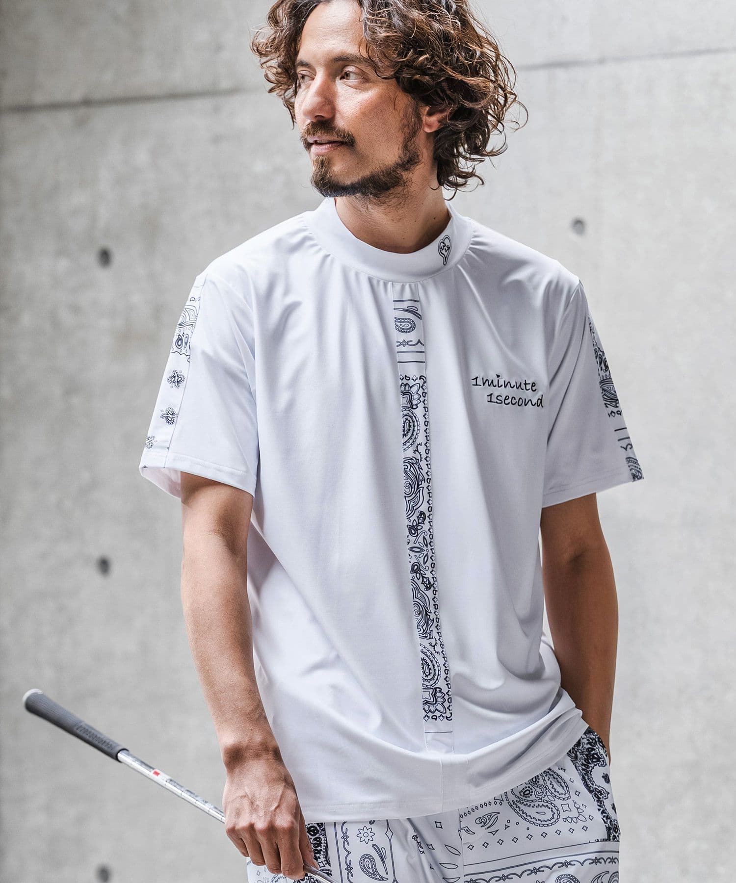 【Men's】モックネックカットソー
