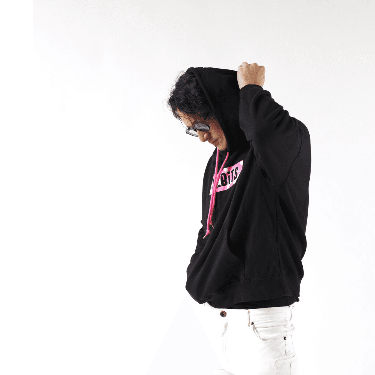 【Unisex】LOGO PINK CAMOUFLAGE PARKA ”black”