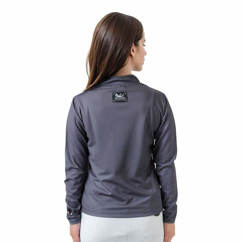 【Women's】レースパッチロゴ モック長袖CU