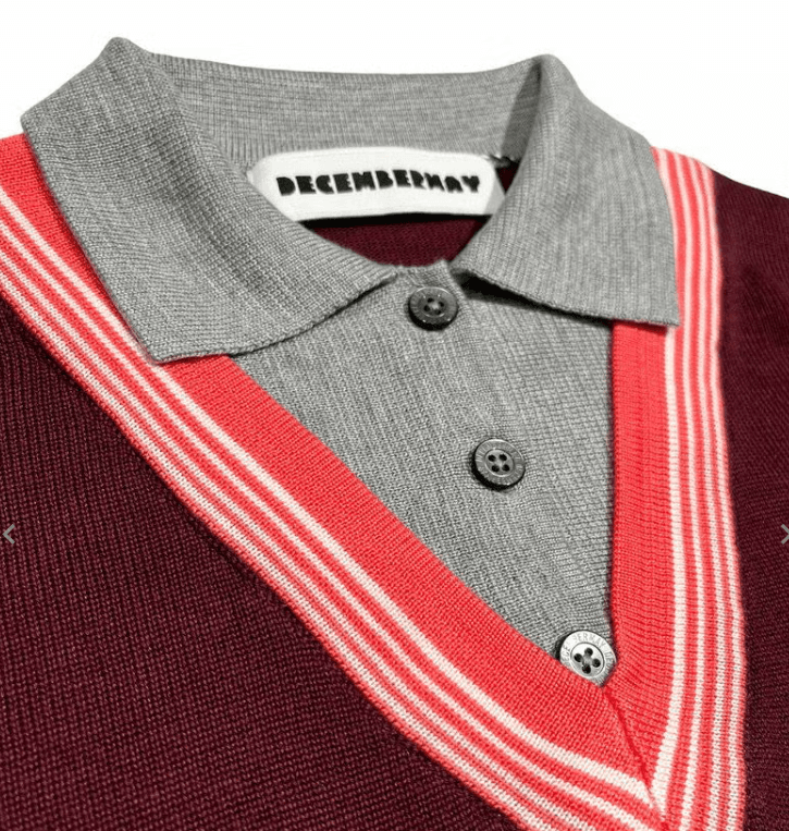 【Men's】レイヤードニット
