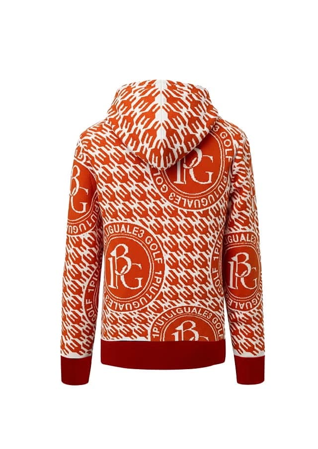 【Women's】Bird in CageJacquard Knit Hoodie