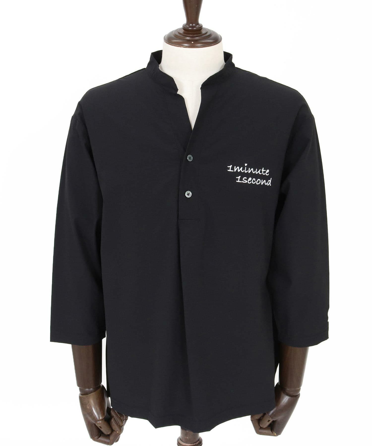 【Men's】バンドカラープルオーバーシャツ