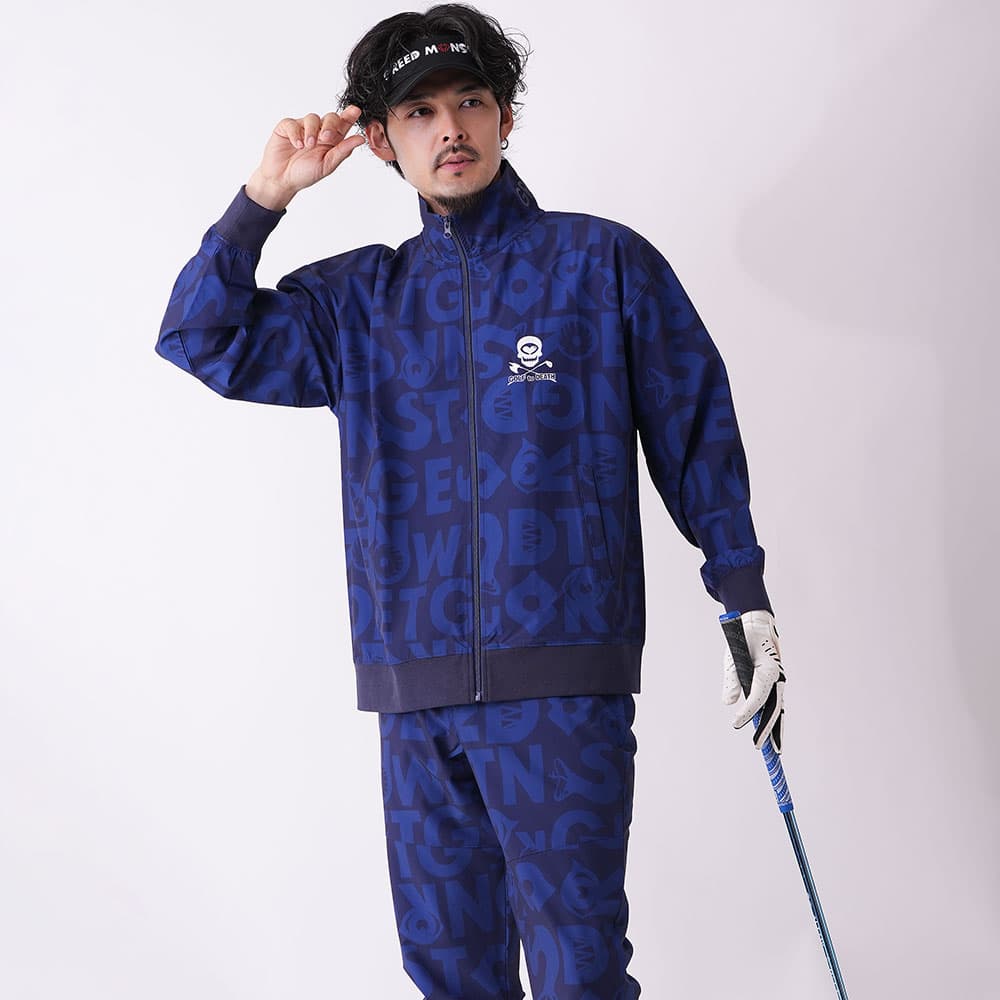 【Men's】総柄ロゴ ジョガーパンツ
