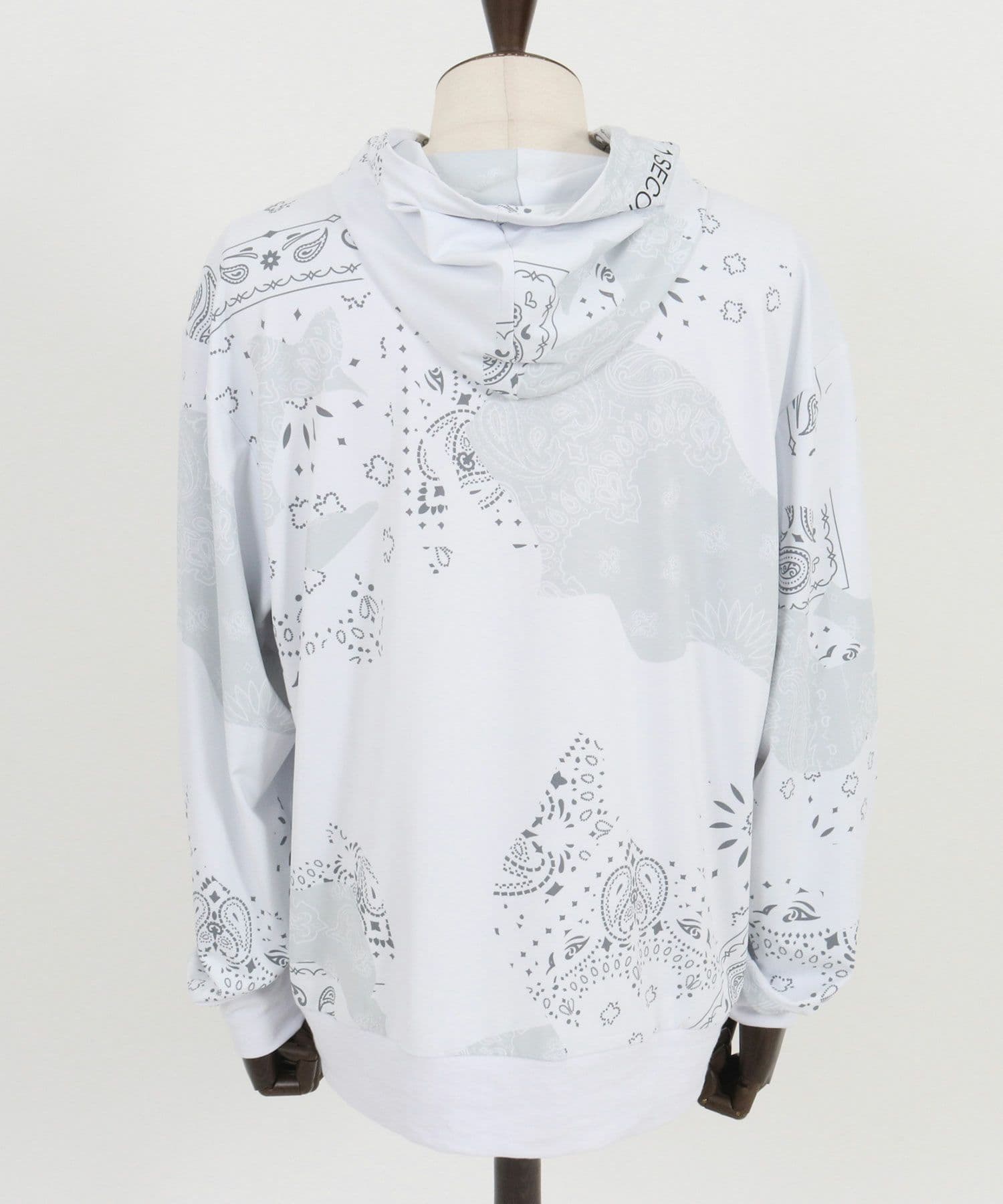 【Men's】カモフラージュペイズリー柄パーカー