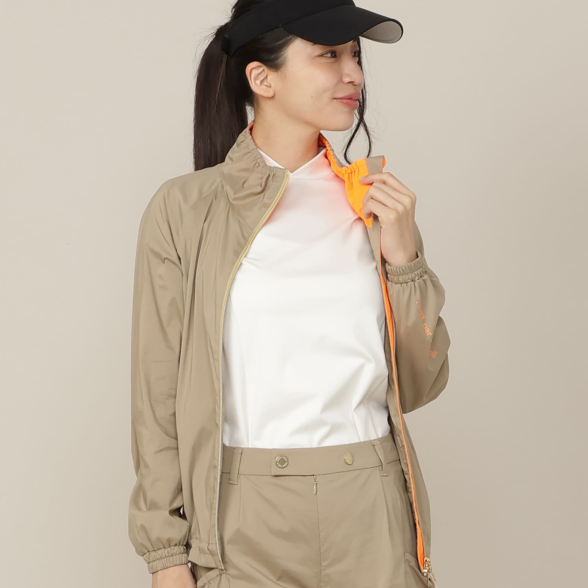 【Women's】【接触冷感/撥水性/セットアップ対応】軽量ストレッチブルゾン