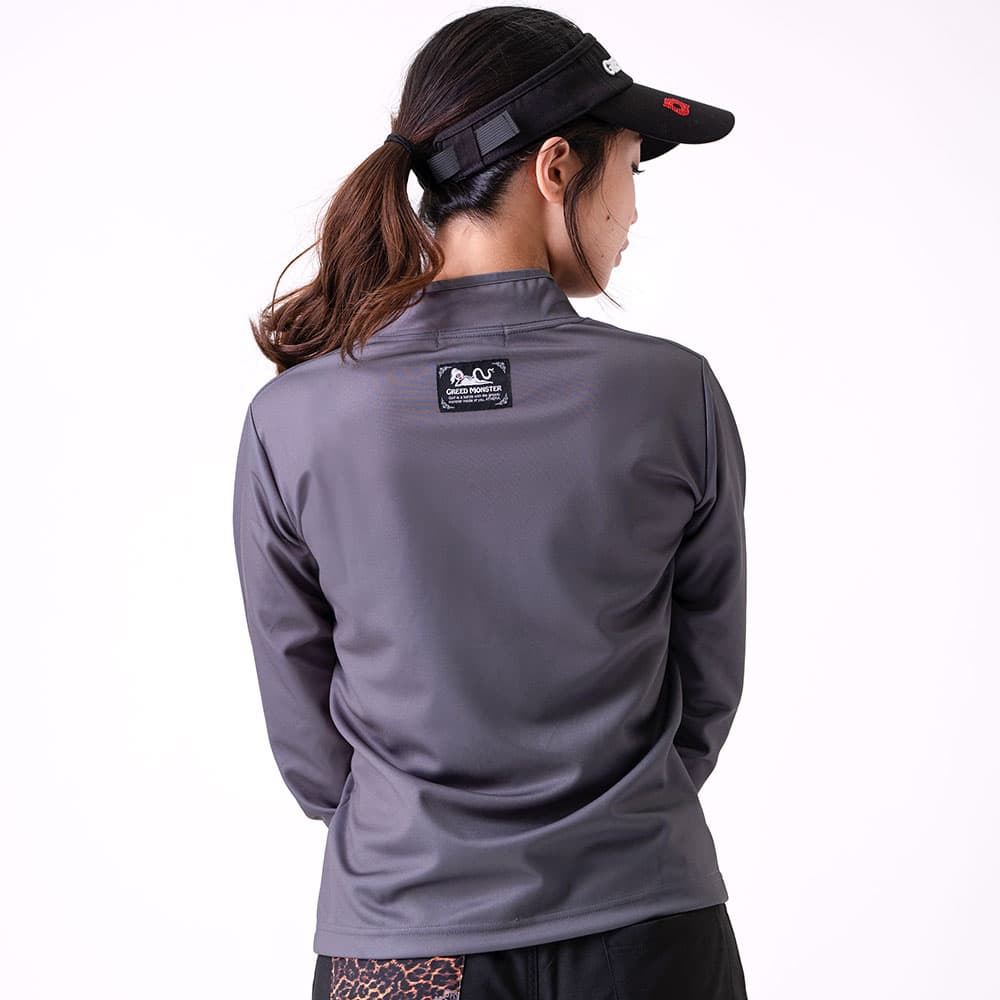 【Women's】レースパッチロゴ モック長袖CU