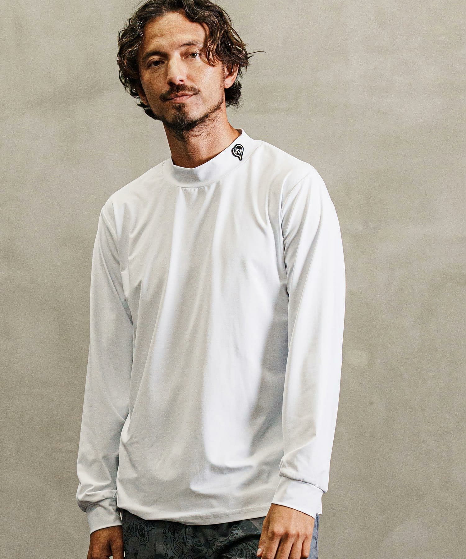 【Men's】長袖モックネックカットソー