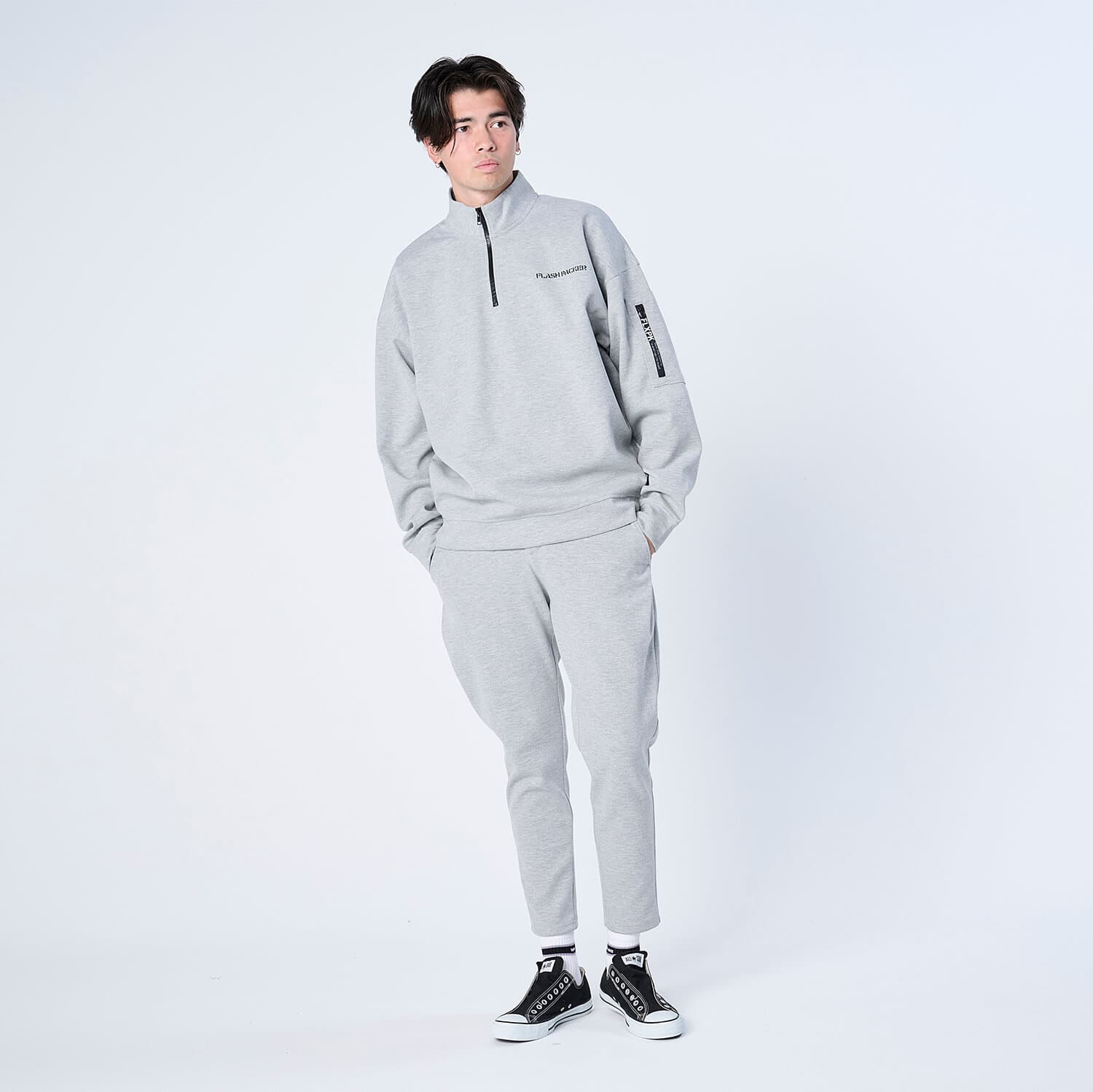【Unisex】XP-AIR HALFZIP エアテンション® ハーフジップスウェット