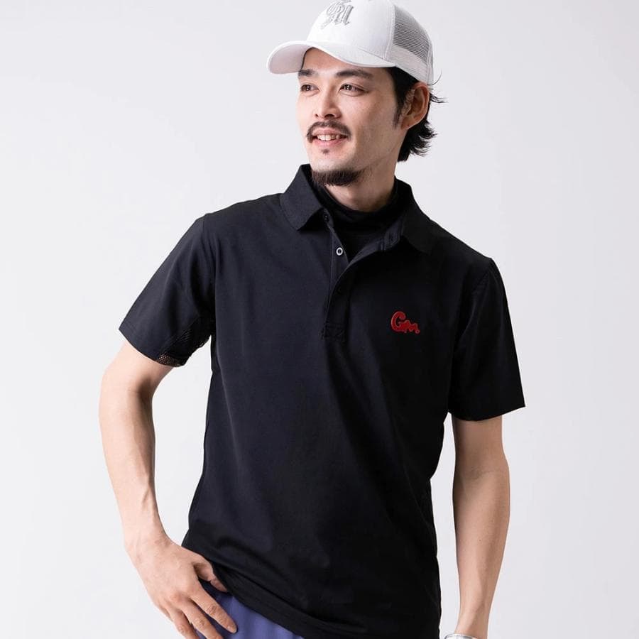 【Men's】バッグボディパネルプリント ポロ