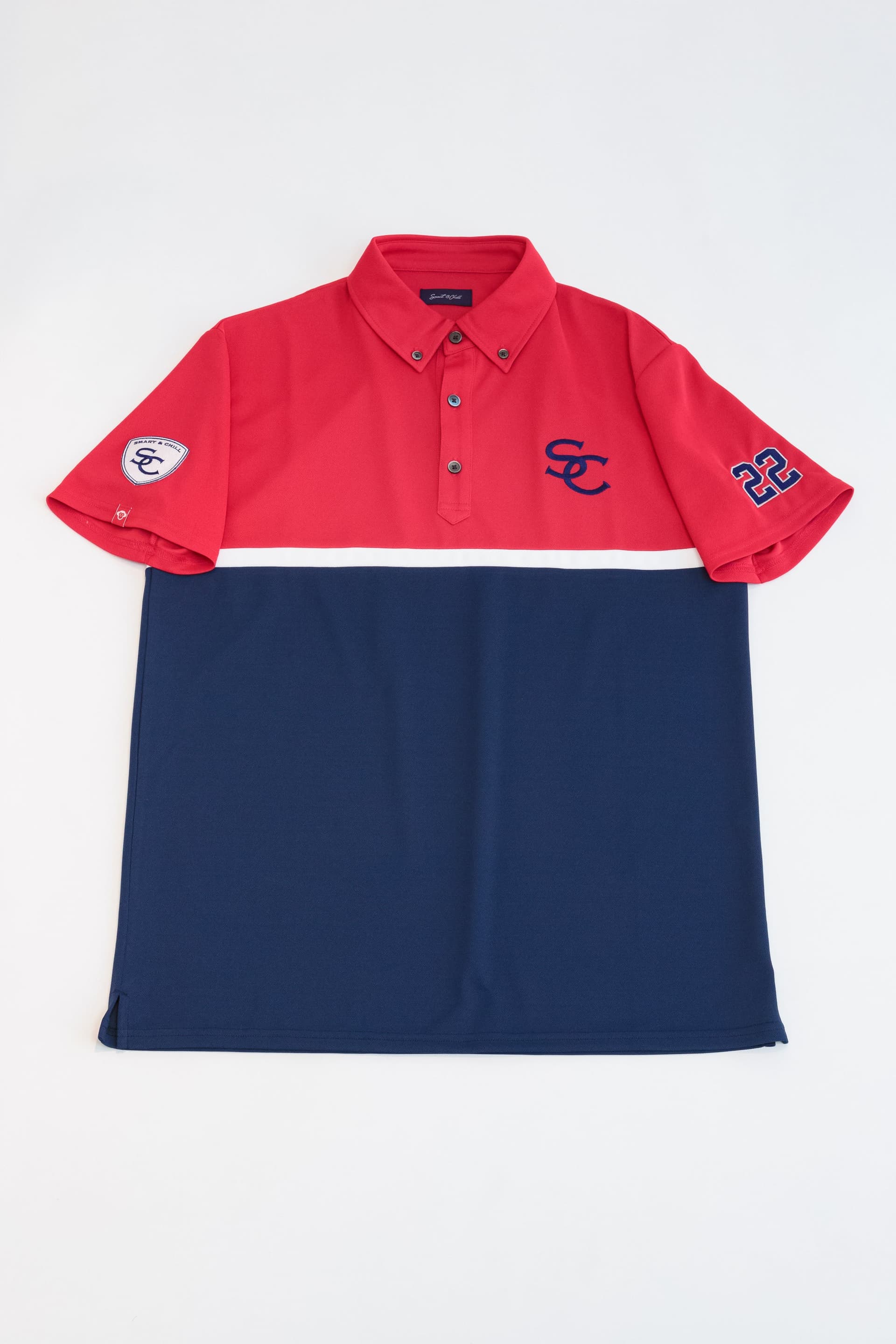 【Men's】ハニカム切替ポロ