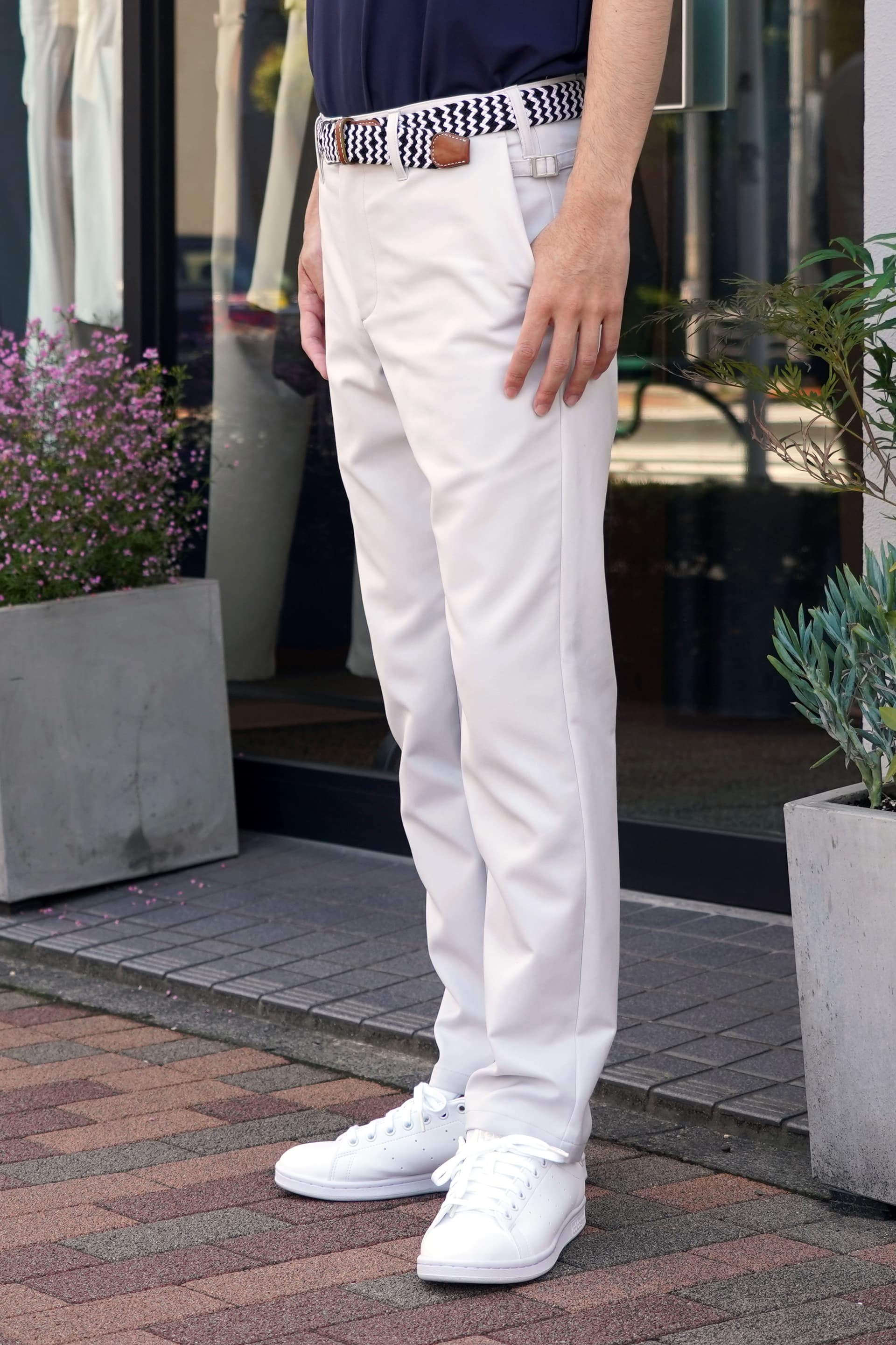 【Men's】テーパードロングパンツ