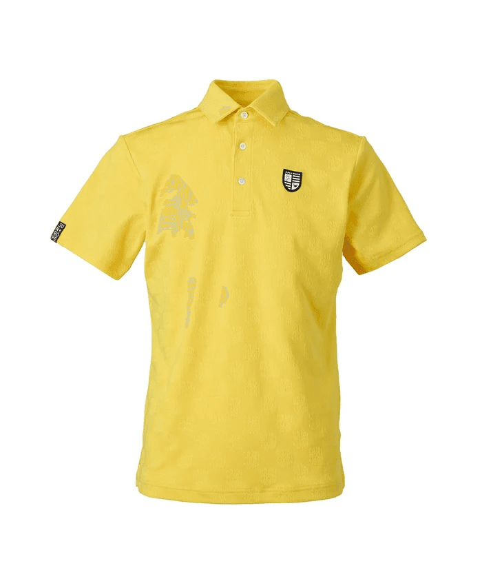 【Men's】ロゴジャカードジャージー半袖シャツ