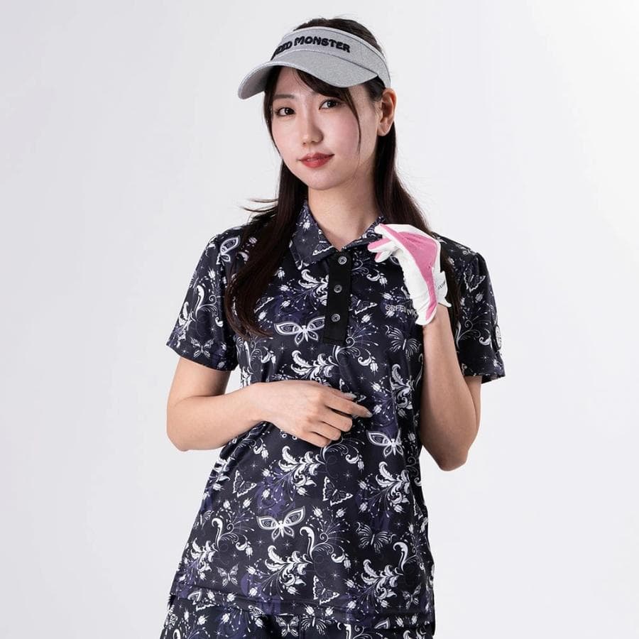 【Women's】バタフライパターン ポロ