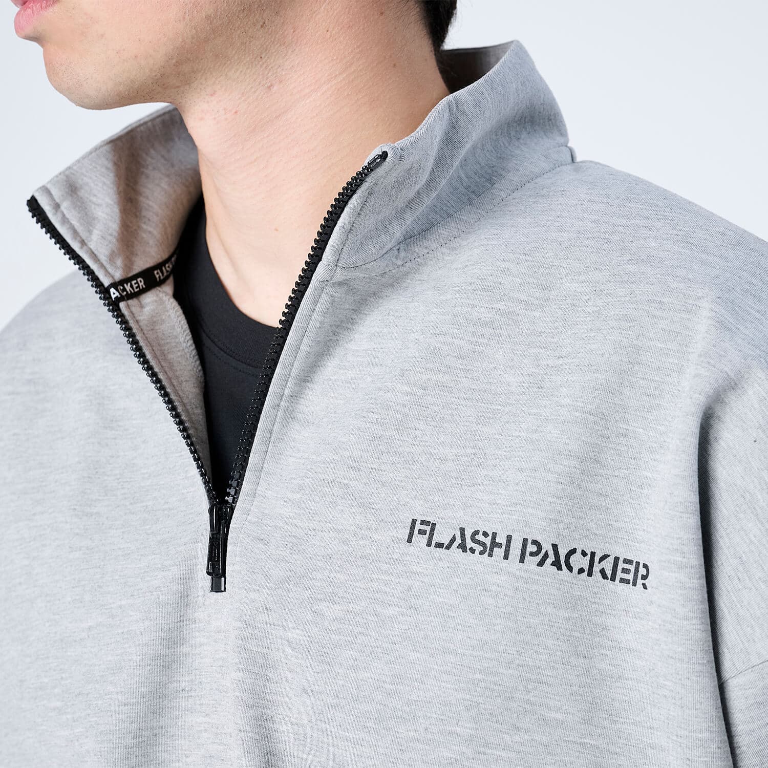 【Unisex】XP-AIR HALFZIP エアテンション® ハーフジップスウェット