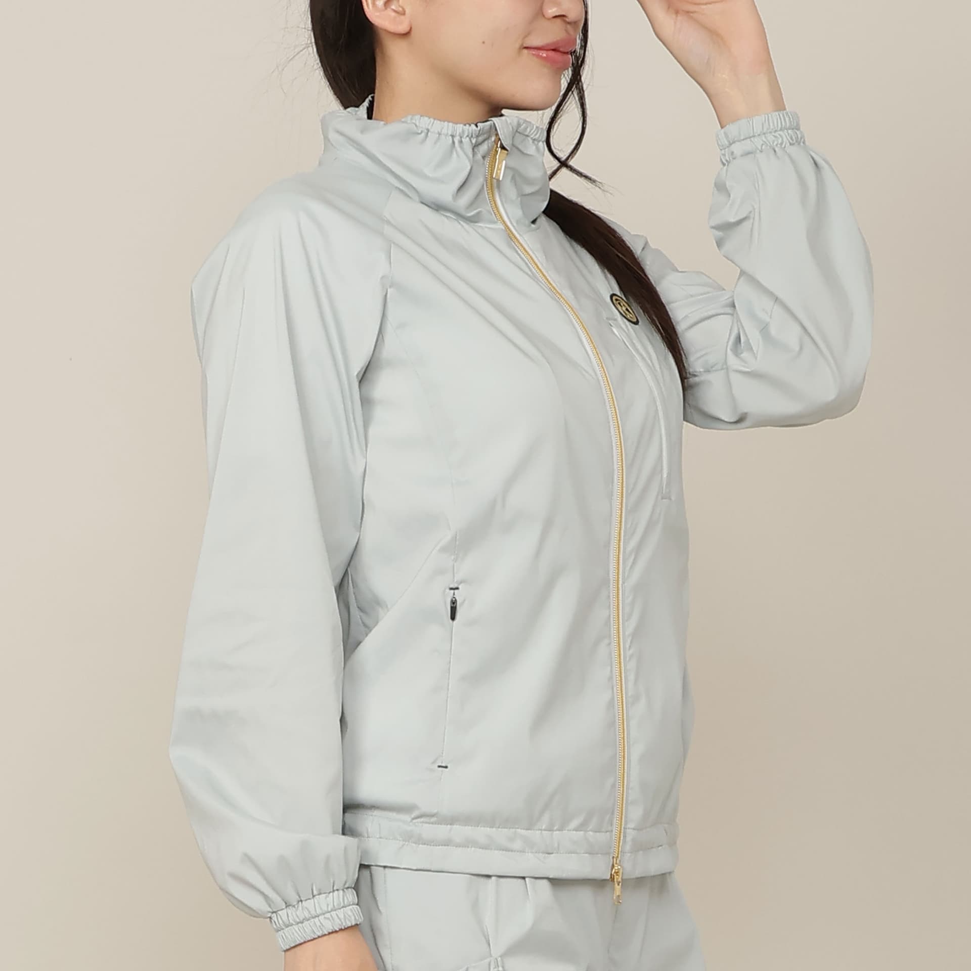 【Women's】【接触冷感/撥水性/セットアップ対応】軽量ストレッチブルゾン