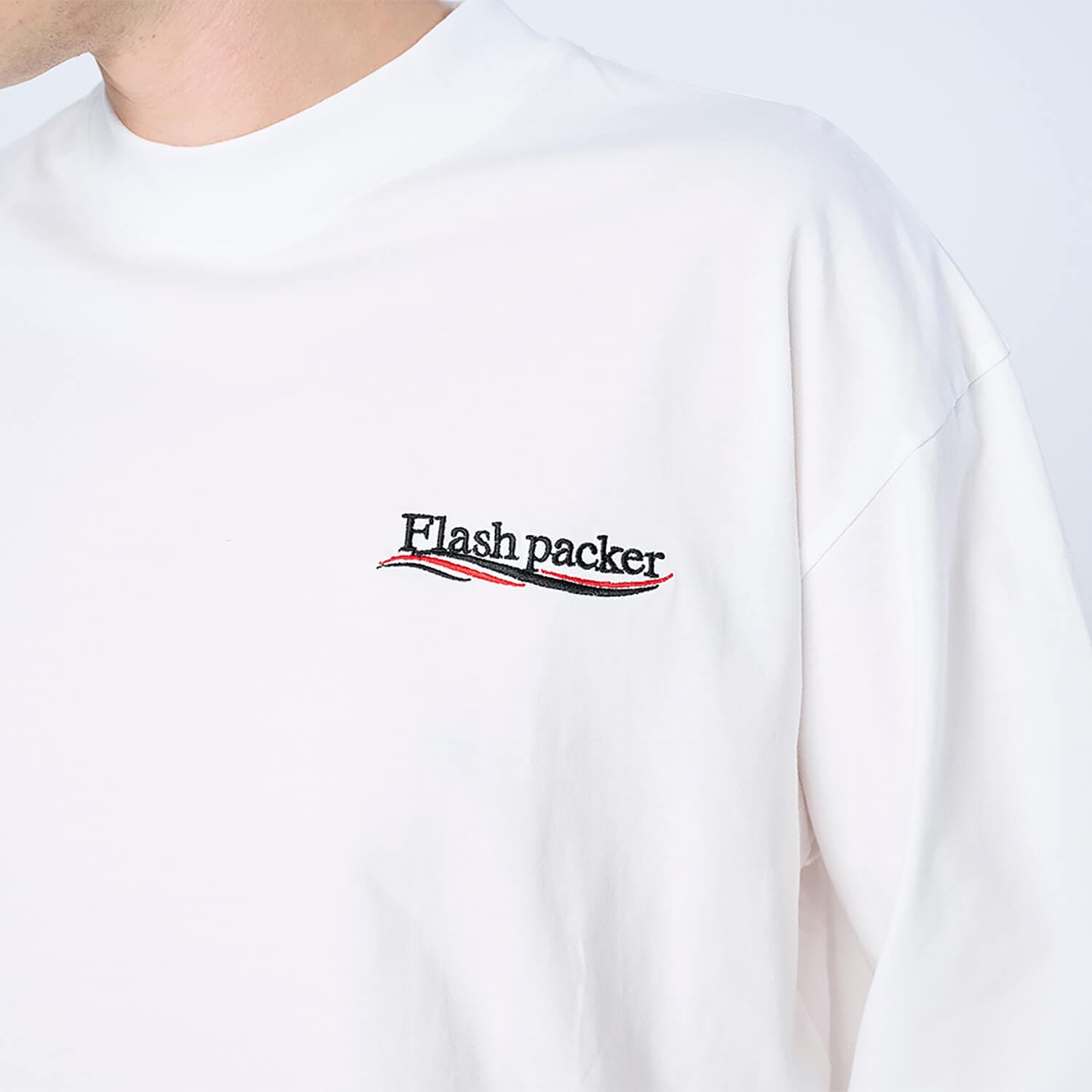 【Unisex】XSMLT-WV(Dry Silky Cotton®セミモックネック ロングスリーブTシャツ)