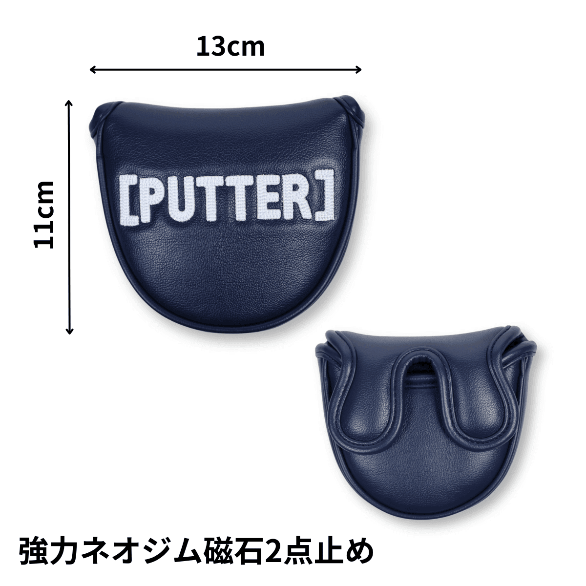 【Item's】マレット型パター TOUR ARMOUR ヘッドカバー(PU)
