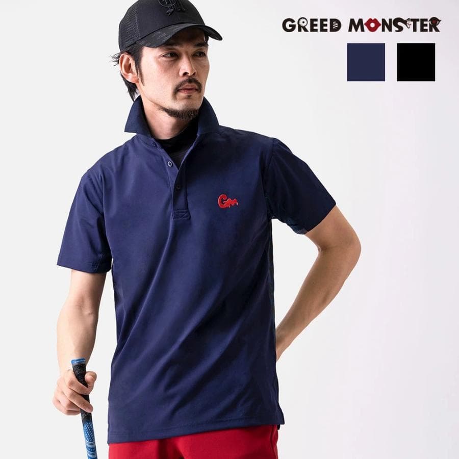【Men's】バッグボディパネルプリント ポロ