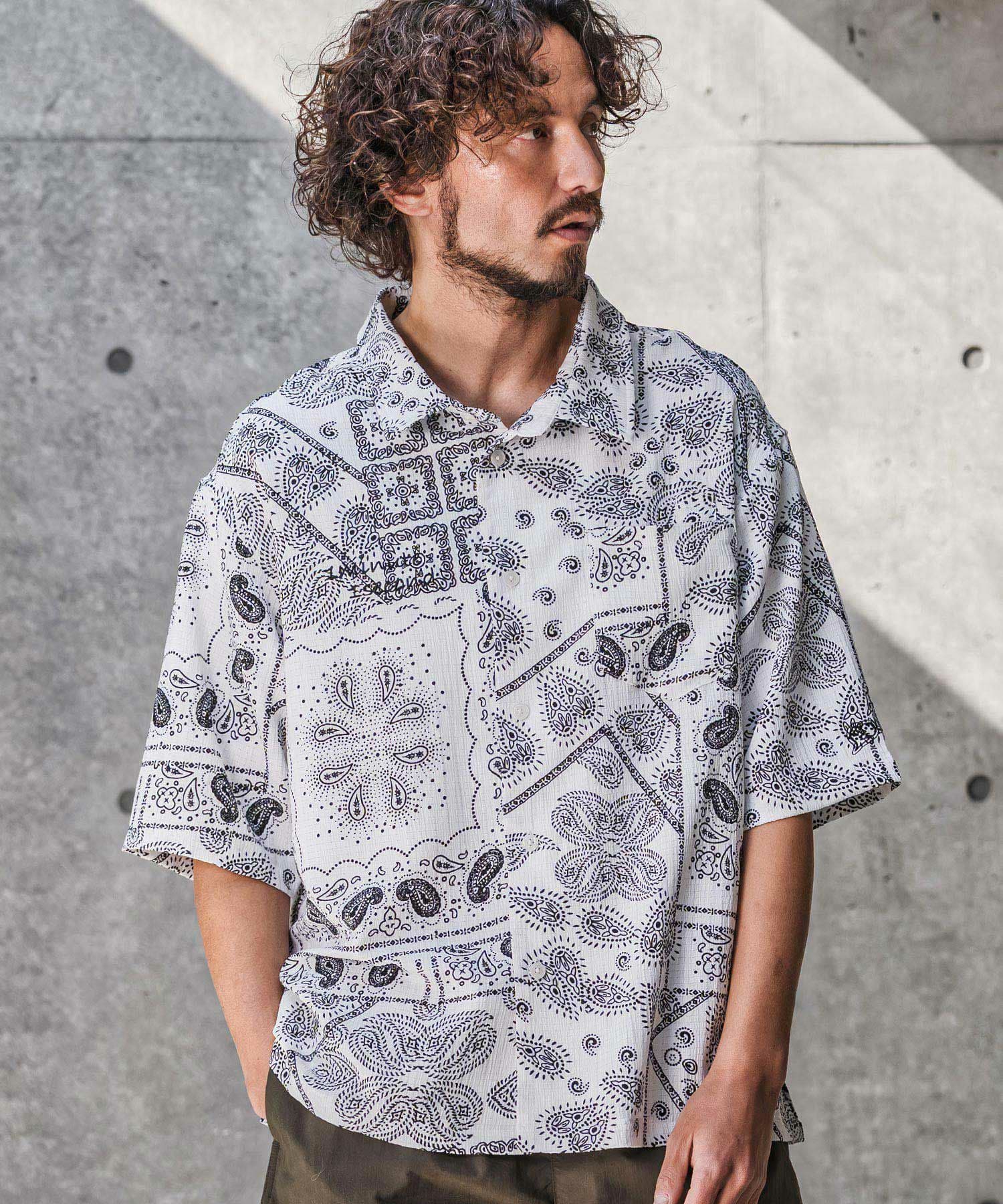【Men's】バンダナ柄シャツ
