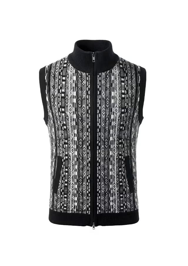 【Men's】Legend Coogi Zip-Up Knit Vest