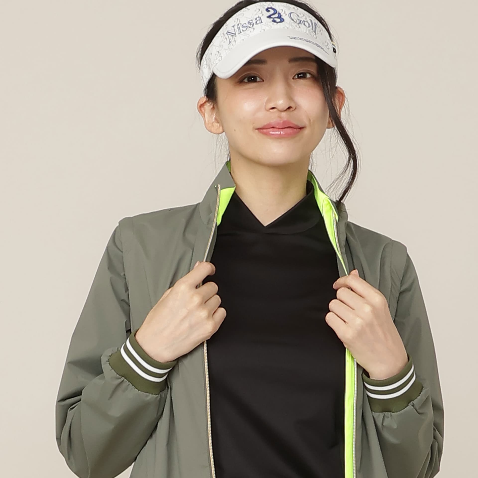 【Women's】【ストレッチ性/透湿・防水】2wayウインドプロテクター